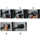2pcs Car Door Stopper Buckle Stop Cap Rust Protector Cover Fits Ford Mustang 15+