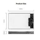 2.5" Transparent USB 3.0 to SATA SSD HDD Hard Drive Disk External Case Enclosure