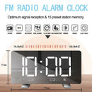Digital Alarm Clock Radio, FM Radio Alarm Clock, USB Port for Charging, Lar