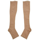 Increasing circulation Compression Knee Socks Leg Support Stockings Beige L