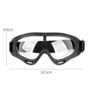 Sports Windproof Clear Lens Safety Glasses Goggles Anti Fog Eye Protection