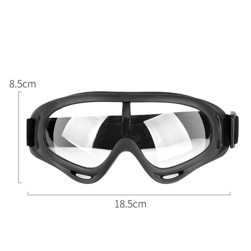 Sports Windproof Clear Lens Safety Glasses Goggles Anti Fog Eye Protection