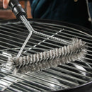 Kitchen BBQ Grill Barbecue Cleaning Brush Stainless Steel Cooking Tool Brush Hn