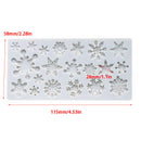 Christmas Snowflake Silicone Fondant Mold Cake Decorating Handmade Tools too Kw