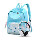 Girls School Bags Children Book Bag Lightweight Backpack Female Blue School