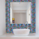 18pcs Mosaic Tile Wall Stickers Kitchen Bathroom Home Sequin DIY Decals (2)