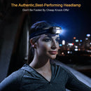 LED Headlamp Motion Sensor Rechargeable Adjustable Headlight Night Ourdoor Sport