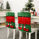 Christmas Fairy Legs Chair Covers Stool Cover Festival New Year Decor (B)