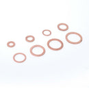 120 Pieces 8 Sizes Solid Copper Crush Washers Sealing Flat Ring Assortment
