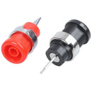 10 Pcs 4mm Safety Protection Plug Binding Post Banana Jack Black Red