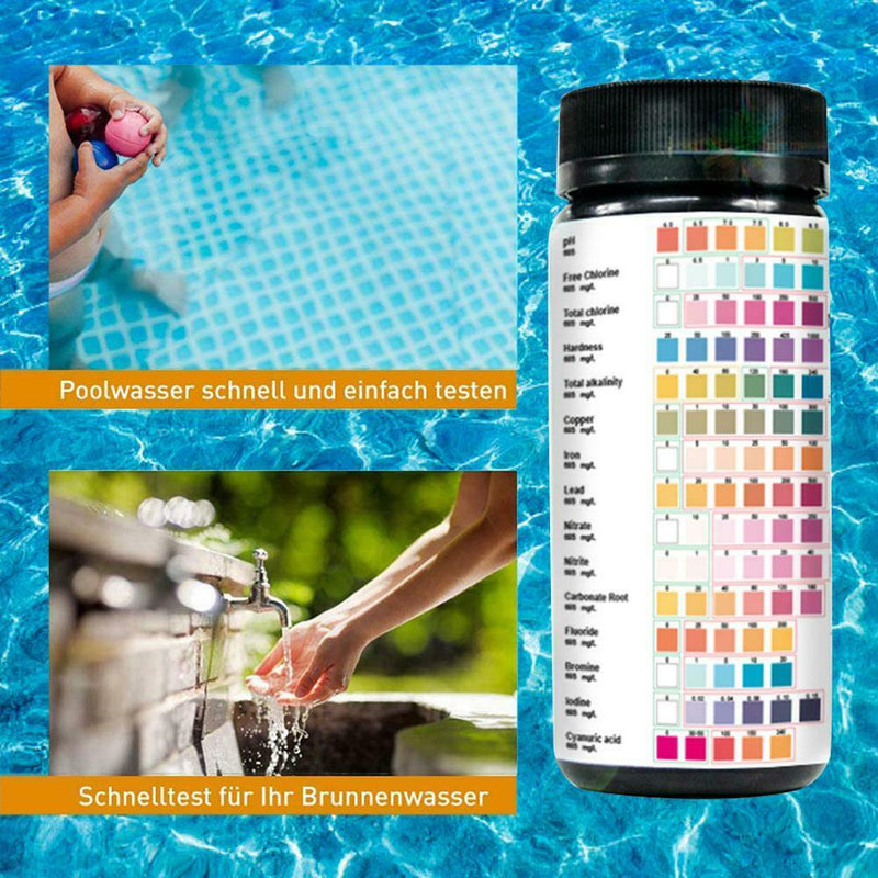 15-in-1 Water Test Strip Checking Water Quality Detect Aquarium Fish Tank Pool