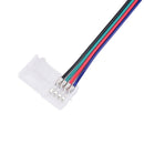 10PCS 10mm 4 Pin Male Female PCB Connector Cable For RGB 5050 3528 LED Stri@