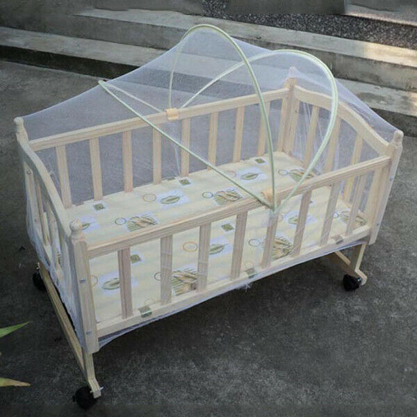 1 x Baby Cradle Bed Mosquito Nets Summer Baby Safe Arched Mosquitos Net, Ra K3O8