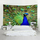 Wall Hanging Tapestry Throw Bedspread Home Dorm Backdrop Peacock 60inch