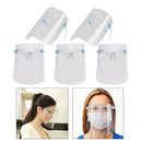 5x Elastic Full Face Shield Guard Protector Reusable Clear Goggles Visor Cap
