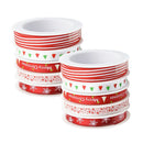 10x 5m Grosgrain Snowflake Ribbons Decor Trims Gift Box Wrapping Hair Bow
