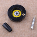 Black 63mm M6 fits for Lathe Milling Machine Hand Wheel w/ Revolving Handle Grip