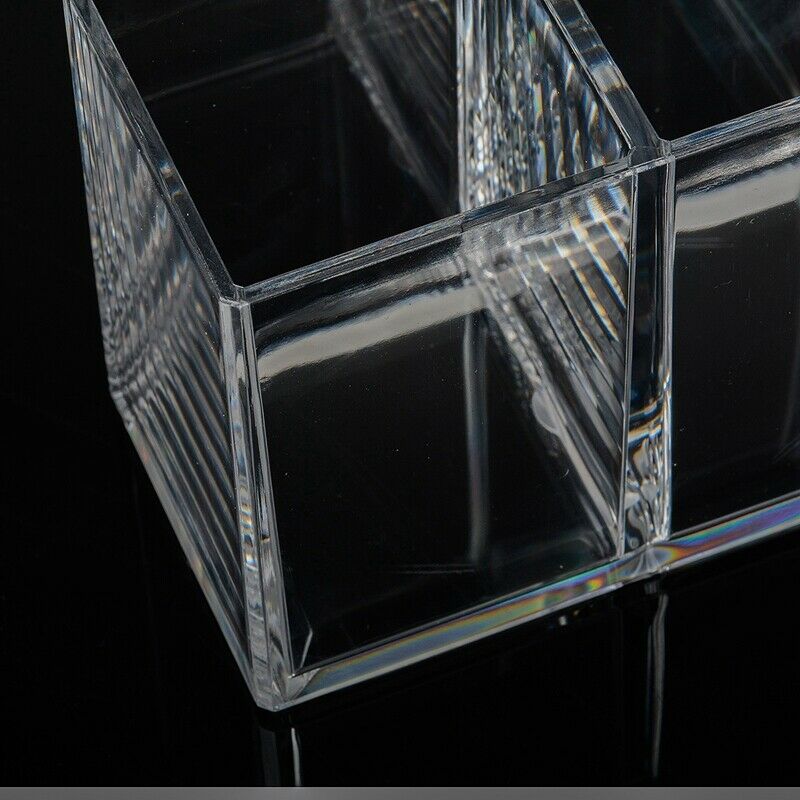 Clear Acrylic Makeup Brush Holder Pen Pencil Cup Holder Cosmetic Storage Ca L6O7