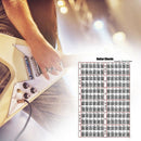 Acoustic / Electric Guitar Chord & Scale Chart Poster Tool Lessons Music Le