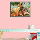 Round Drill 5D Diy Diamond Painting "Animal Cats Dog" Embroidery Cross Stit