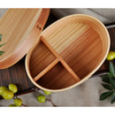 Wooden 1 Tier Lunch Box Food Container With Lid