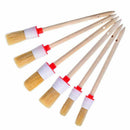 6 Pieces Detail Brushes Cleaning Brushes Soft Hair Bristles Brush for Car C T9P9