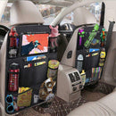 Rear seat storage bag rear seat protection pad with touch screen tablet stand