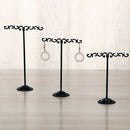Earring T Shape Stand, 3 Pcs Black Metal Earring Display T Bar Earring Holder 01