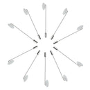 30x Chest Pin Brooch Woman In Stainless Steel 7,5 Cm