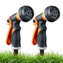 2 Pack Garden Hose Nozzle, 8 Adjustable Hose - High Pressure Hand Sprayer f
