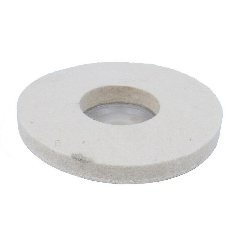 1 pieces 4 inch Round Polishing wheel wool felt polishers pads NEW D1Z9