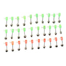 30x Fishing Aalglocken-set Eel-bells Double Bite Indicator for Fishing