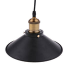 Black Ceiling Lamp Shade, Industrial Retro Hanging Light Metal Chandelier