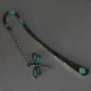 Luminous Creative Dragonfly Butterfly Retro Metal Moon And Stars Book Marks FT