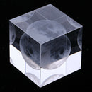 Moon Crystal Cube Paperweight Fengshui Crystal Cube Home Decoration Props
