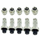 5PCS 5A 12MM 4 Pin Female Aviation Connector Plug + 5PCS 5A 12MM 4 Pin Male