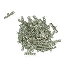 50 Pieces End Bar 6 Strand Holes Metal Jewellery Making Connectors Findings DIY