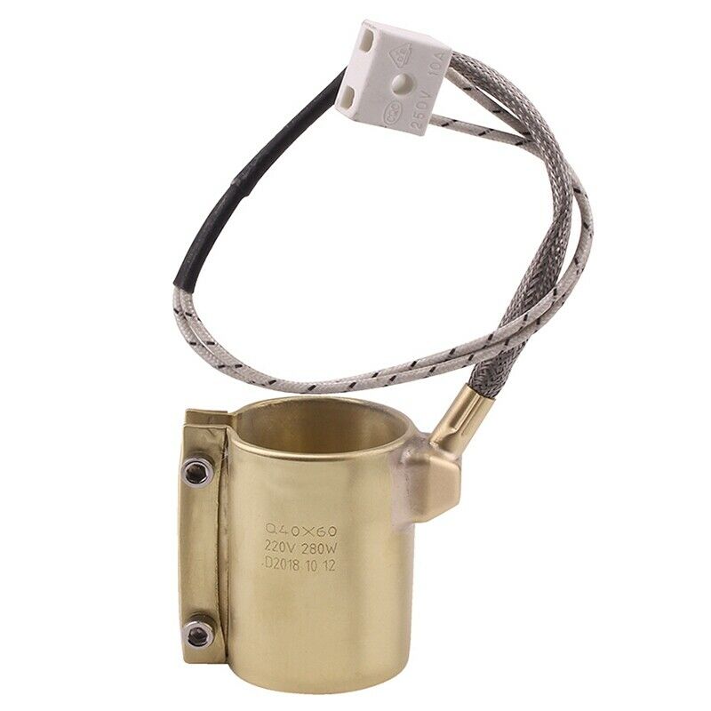 220V 280W 40x60mm Brass Nozzle Belt Type Injection Molding Machine Parts fo P7D2