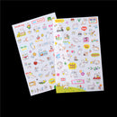 6 Sheets Animal Cat DIY Bubble Stickers Cartoon Kids Stickers Toys PVC StickerES