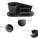 Multifunction Pu Leather Pen Holder Pencil Stationery Container Office Scho O3F1