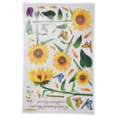 Sunshine Sunflower Butterfly Dancing in Summer Beautiful Removable Wall Sti Q3I2