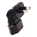 Black AU to EU European Travel Power Charger Adapter Plug Outlet Converter
