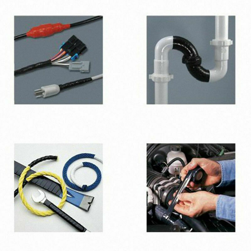 Black Useful Self-Fusing Seal Repair Emergency Rescue Silicone Rubber Tape 150CM