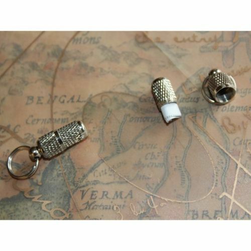 2x Anti-Lost Pet Dog Cat ID Stainless Steel Tag Name Address Barrel Tubely