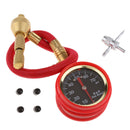 Durable Mechanical Pointer Tire Pressure Gauge Tyre Deflator Kit w/ 4 Valve Cap