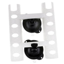 Suction Cup Fishing Rod Holder Boat Marine Tube Rod Rack 2 Tube Holder White