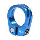1pc MTB Cycling Seat Tube Clip Bike Release Seatpost Clamp (28.6mm Blue) A