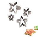 4pcs/set Roses Calyx Flower Cake Decorating Molds Stainless Steel Biscuit F V5G8