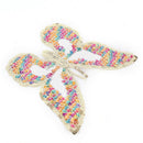 Colored Sequins patch mixed butterfly badge Sew on applique DIY Accessories JR