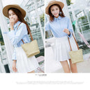 Bag Women Fashion Women Casual Shoulder Bag Straw Bags Woven Bucket Bag Han